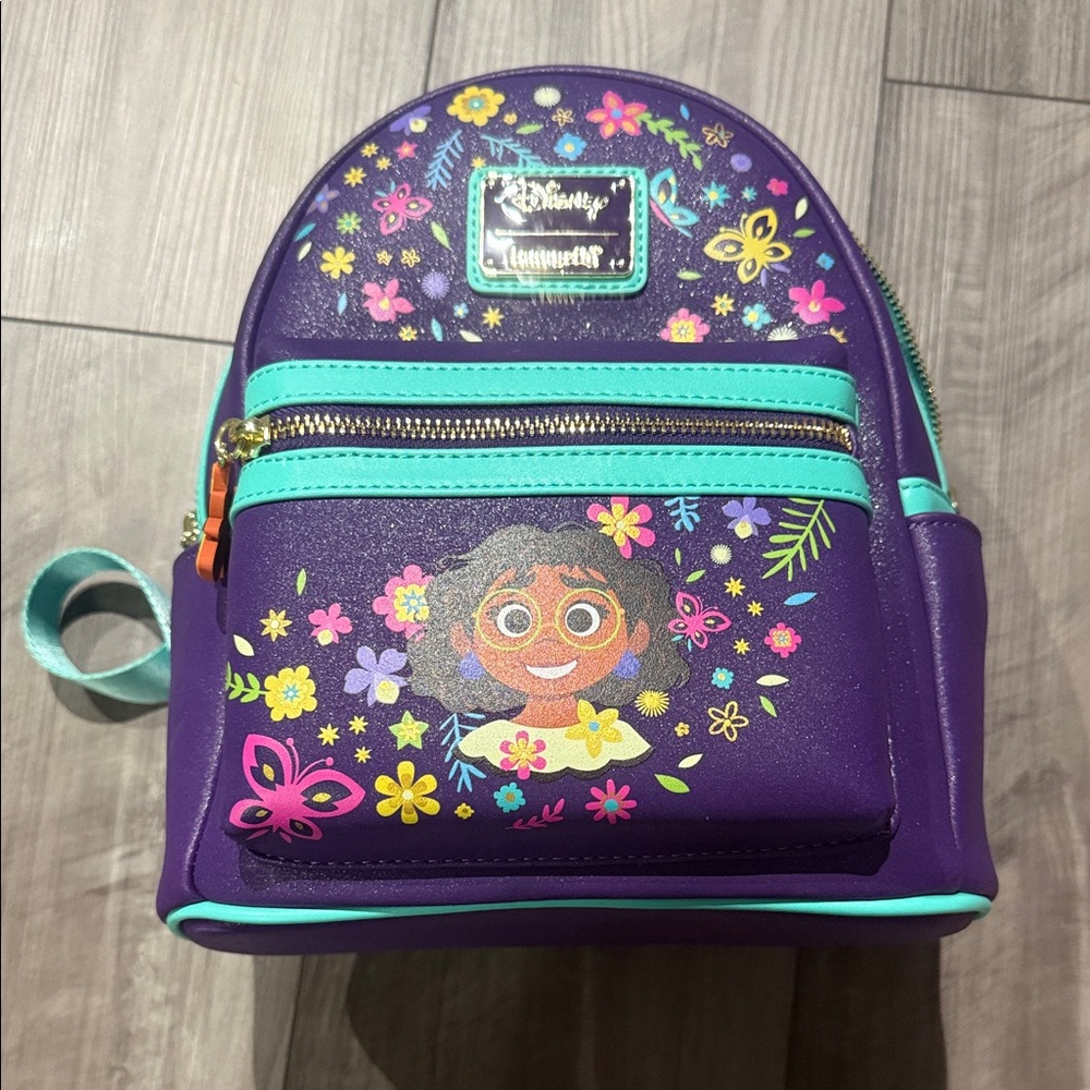 Loungefly Purple and Teal Encanto Backpack